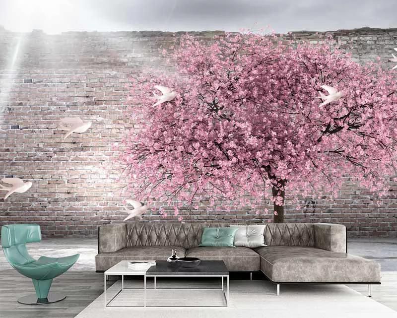 پوستر دیواری سه بعدی درخت بهاری