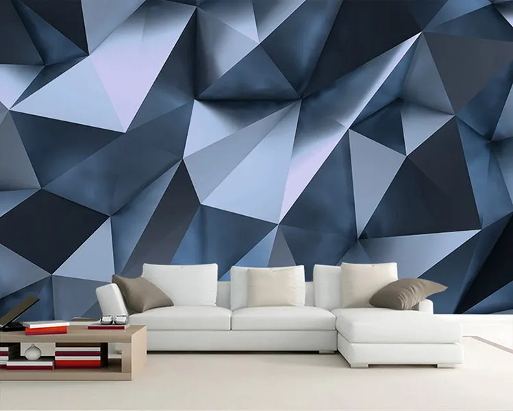 پوستر سه بعدی طرح اشکال هندسی