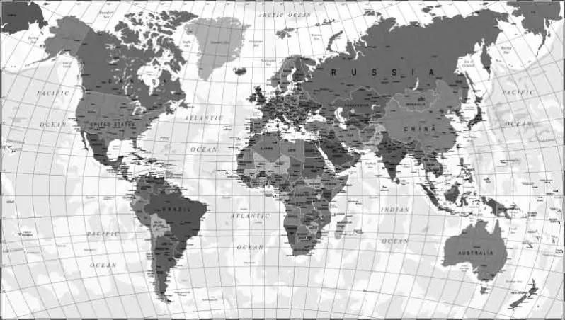 پوستر سع بعدی نقشه جهان