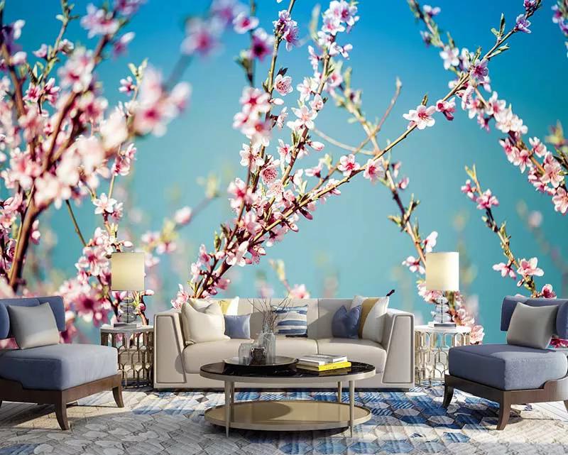 پوستر دیواری شکوفه های هلو