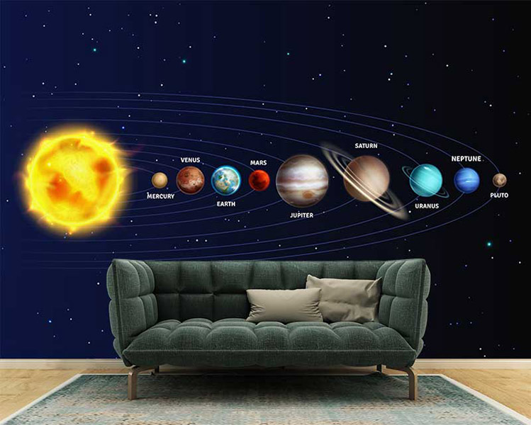 پوستر سه بعدی سیارات منظومه شمسی