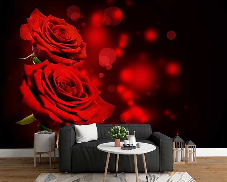 پوستر دیواری گل رز ولنتاین