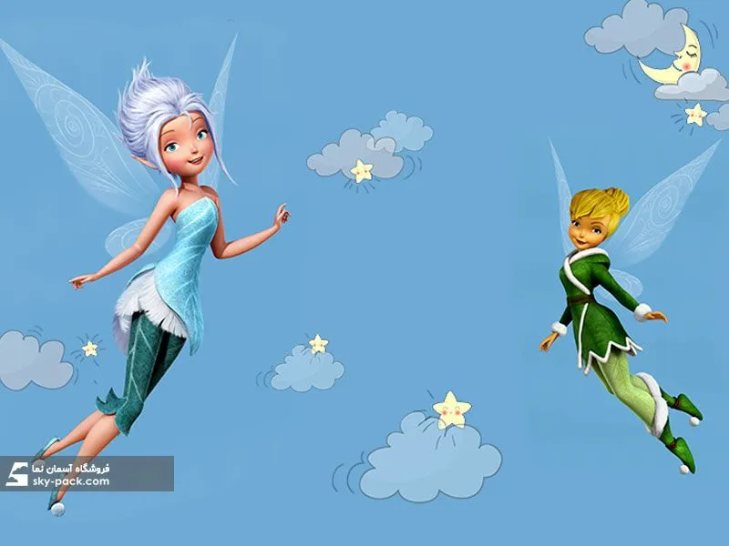 آسمان مجازی اتاق کودک طرح پری ها