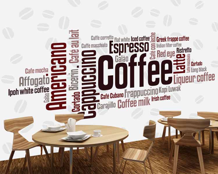 پوستر دیواری طرح کافی شاپ 