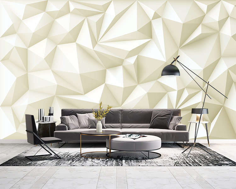 کاغذ دیواری اشکال هندسی برجسته