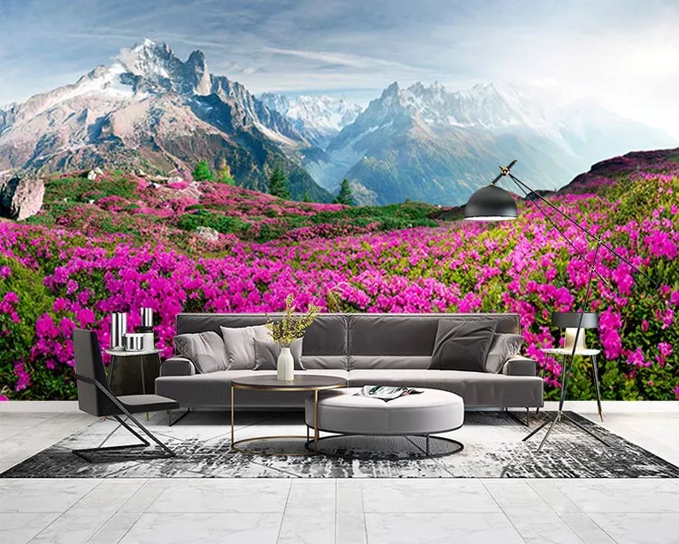 پوستر سه بعدی طبیعت کوهستان