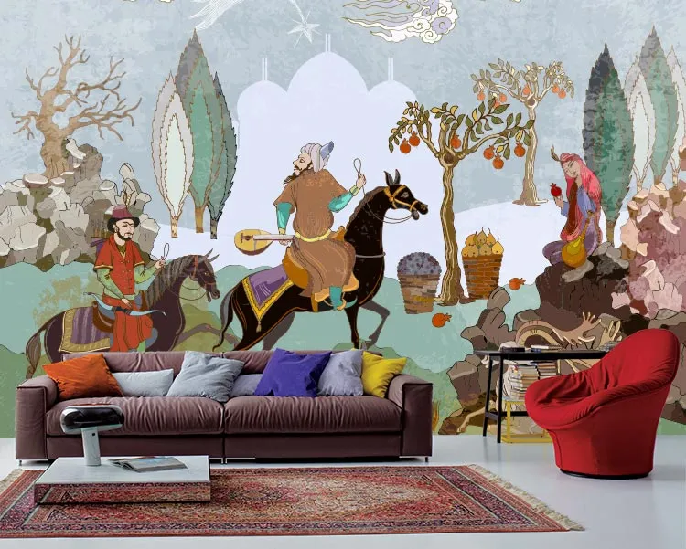 پوستر دیواری نقاشی مینیاتور