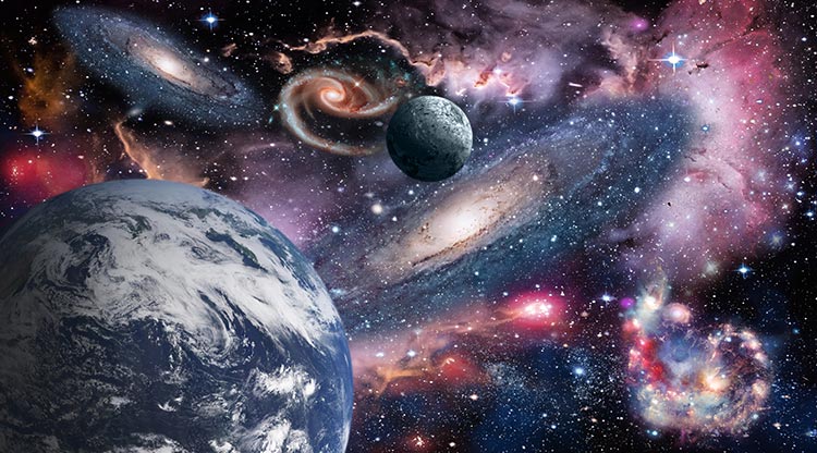 پوستر سقفی کهکشان و سیارات