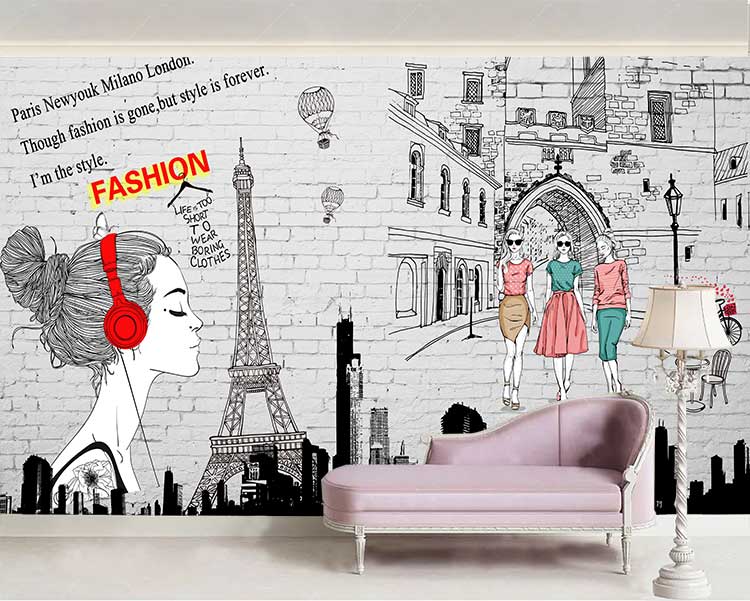 پوستر دیواری  مد در پاریس