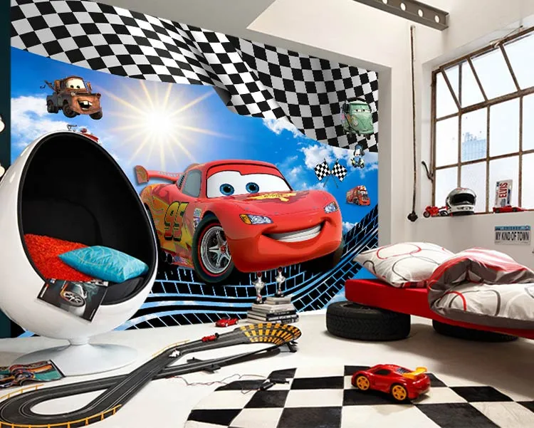 پوستر سه بعدی طرح ماشین مکوئین