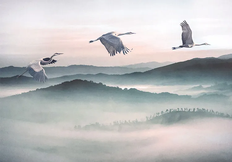 پوستر دیواری نقاشی مهاجرت در پاییز