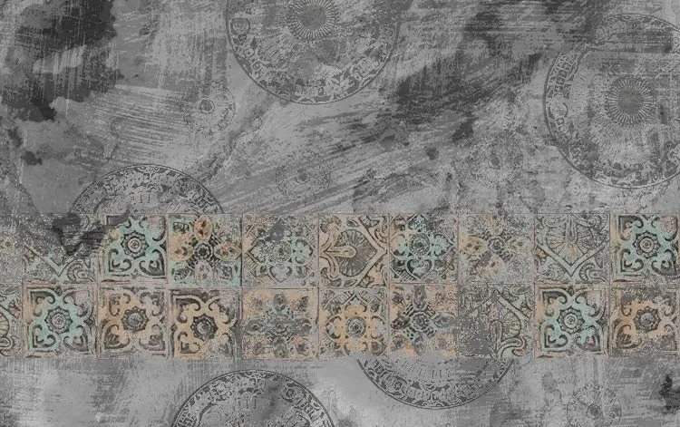 پوستر دیواری پتینه طوسی