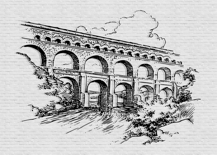 پوستر سه بعدی نمای شهر