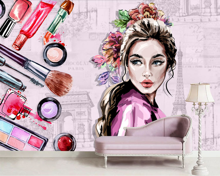 پوستر دیواری آرایشگاه زنانه طرح زیبایی