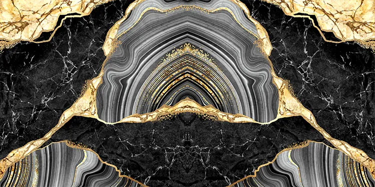 پوستر دیواری طرح سنگ مرمر سیاه