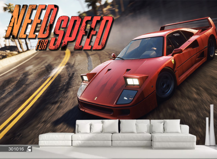 پوستر دیواری گیمینگ طرح بازی جنون سرعت