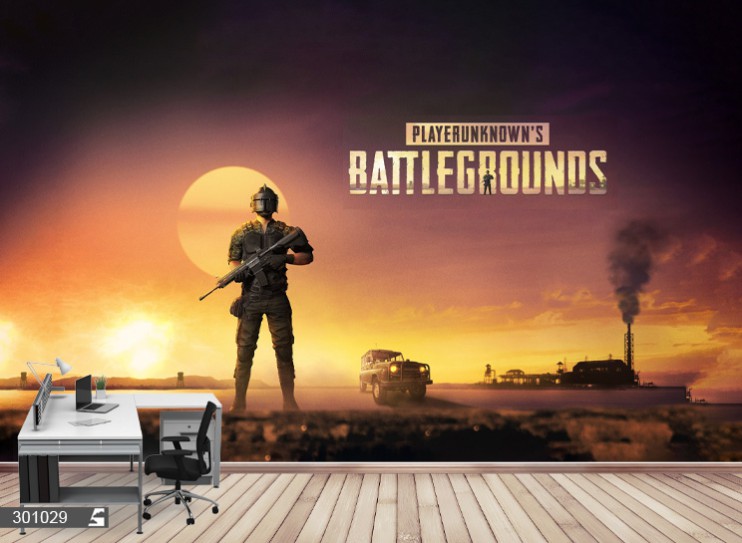 پوستر دیواری گیمینگ طرح بازی Battle Grounds