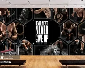 پوستر سه بعدی باشگاه بدنسازی طرح آینه