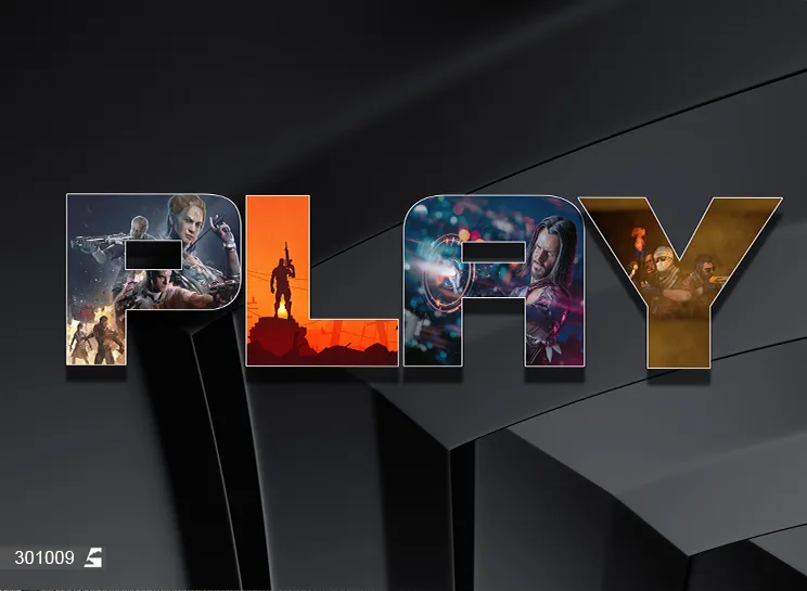 پوستر دیواری گیمینگ طرح PLAY