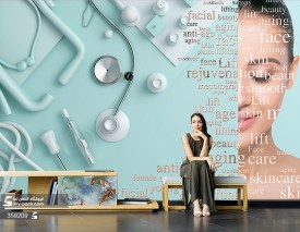 پوستر دیواری زیبایی و پوست