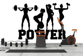 پوستر بنسازی بانوان طرح ورزش فیتنس