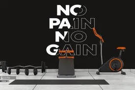 پوستر دیواری بدنسازی طرح نوشته