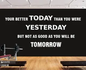 پوستر بدنسازی طرح انگیزشی با زمینه مشکی