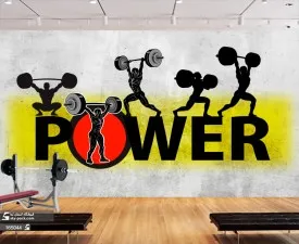 پوستر دیواری بدنسازی پاور
