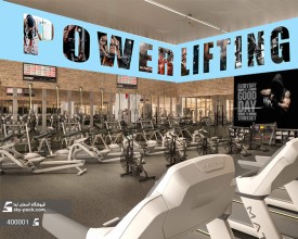 پوستر ورزشی بالای ایینه